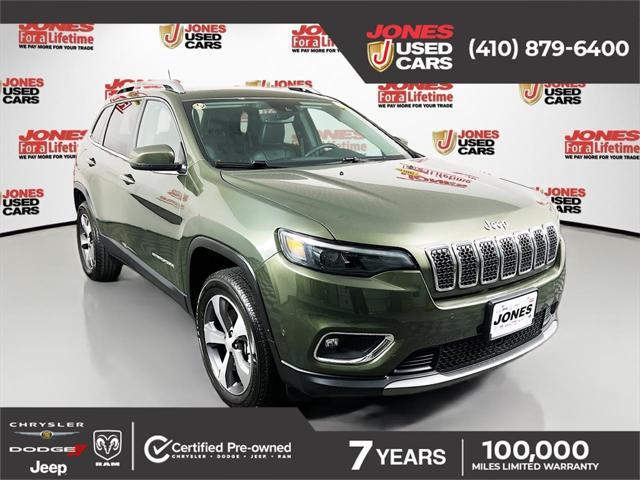 used 2021 Jeep Cherokee car, priced at $24,998