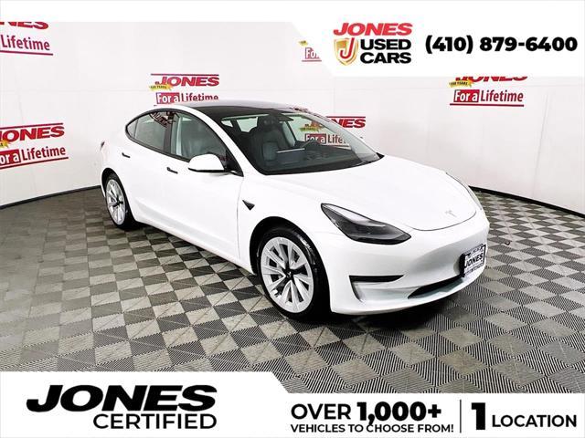 used 2022 Tesla Model 3 car, priced at $29,989