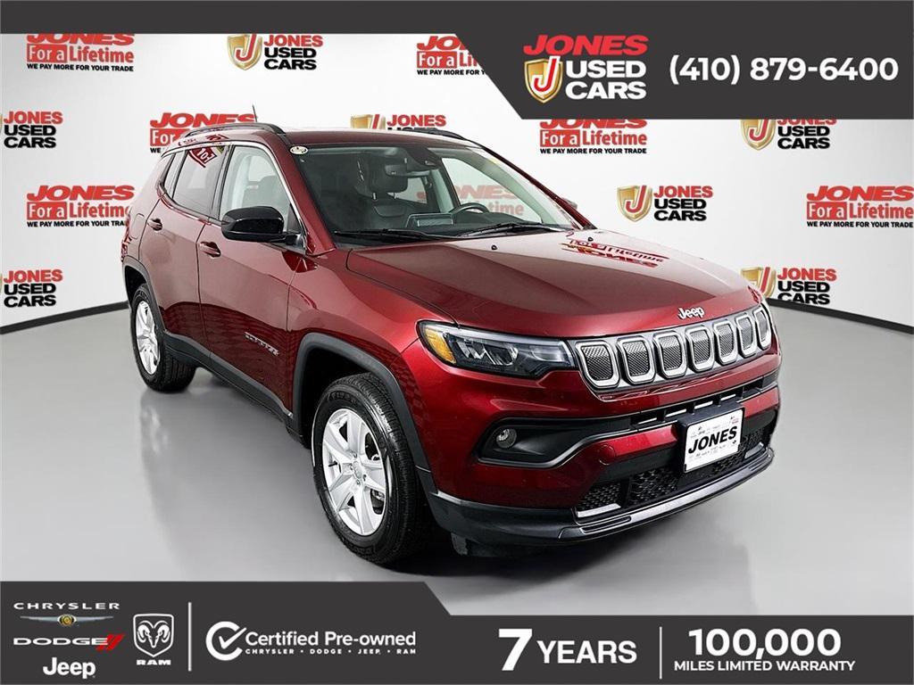 used 2022 Jeep Compass car, priced at $21,998