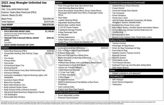 used 2022 Jeep Wrangler Unlimited 4xe car, priced at $32,986