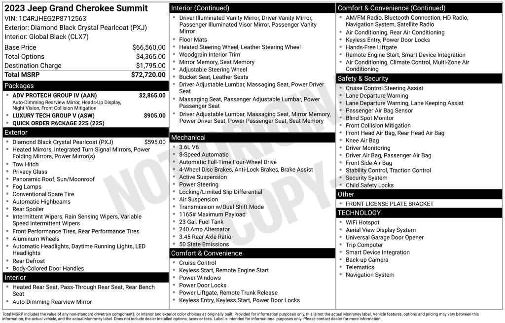 used 2023 Jeep Grand Cherokee car, priced at $41,973