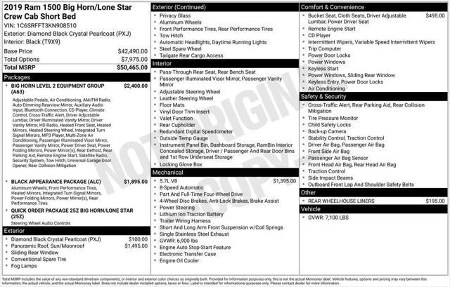 used 2019 Ram 1500 car, priced at $32,987