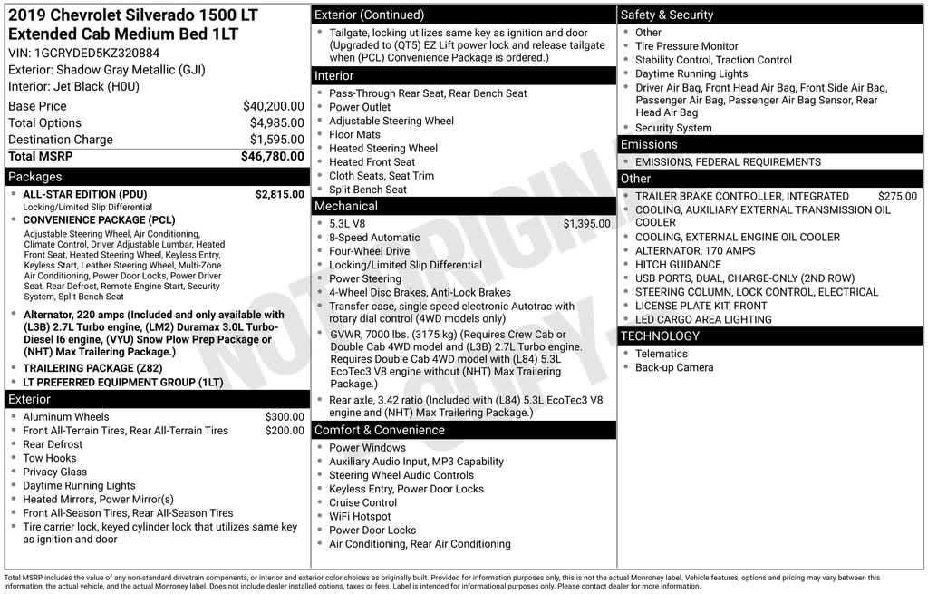 used 2019 Chevrolet Silverado 1500 car, priced at $26,371