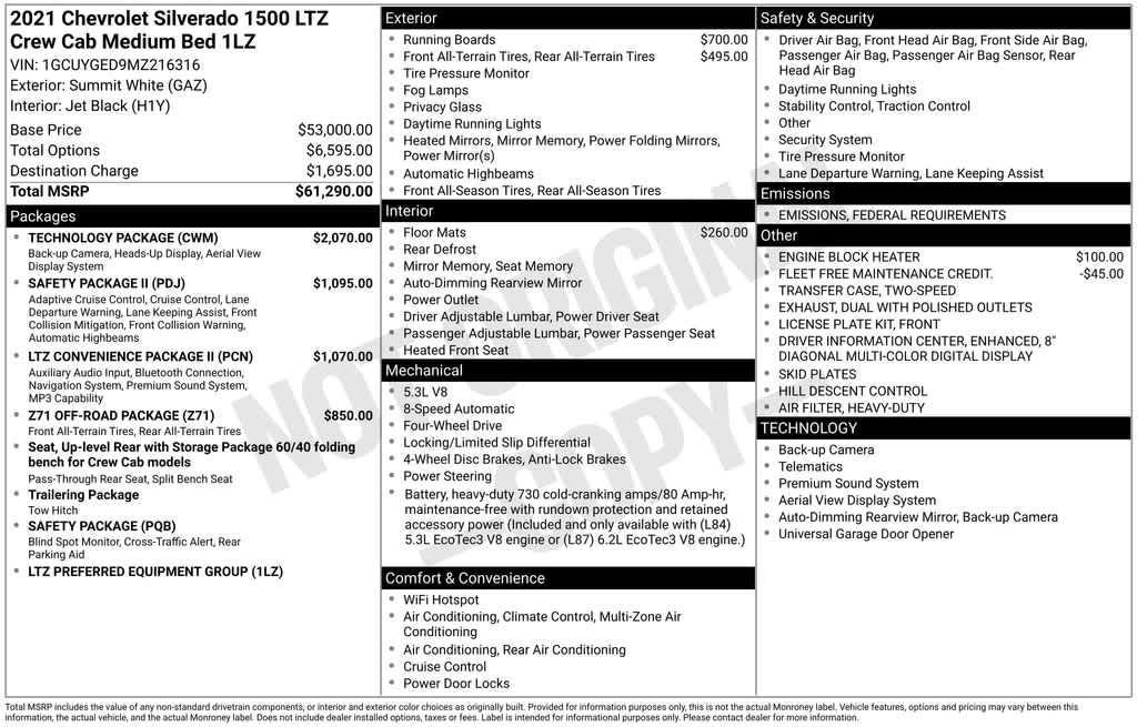 used 2021 Chevrolet Silverado 1500 car, priced at $33,303