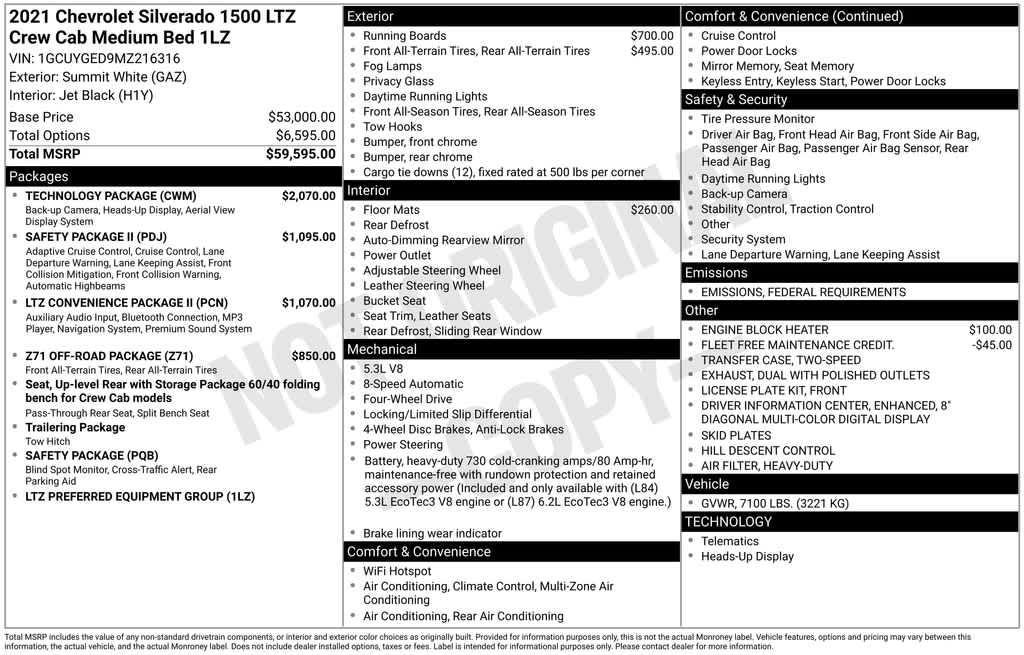 used 2021 Chevrolet Silverado 1500 car, priced at $35,419