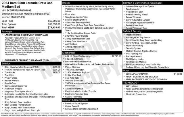 used 2024 Ram 2500 car, priced at $62,570