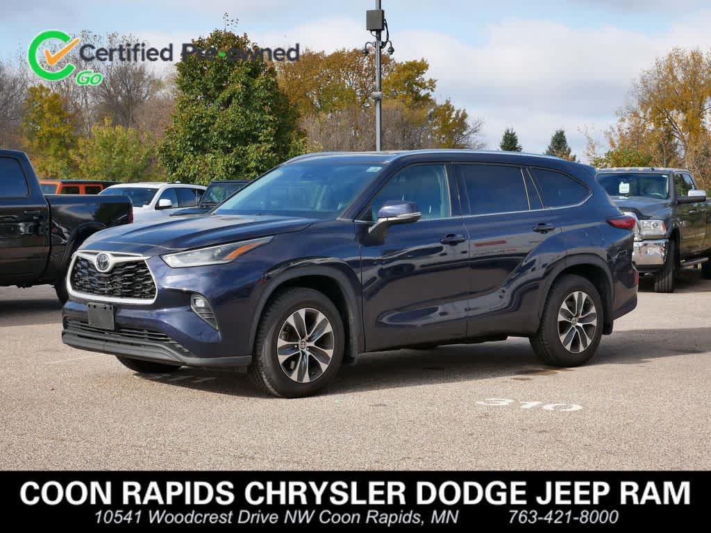 used 2021 Toyota Highlander car, priced at $34,480