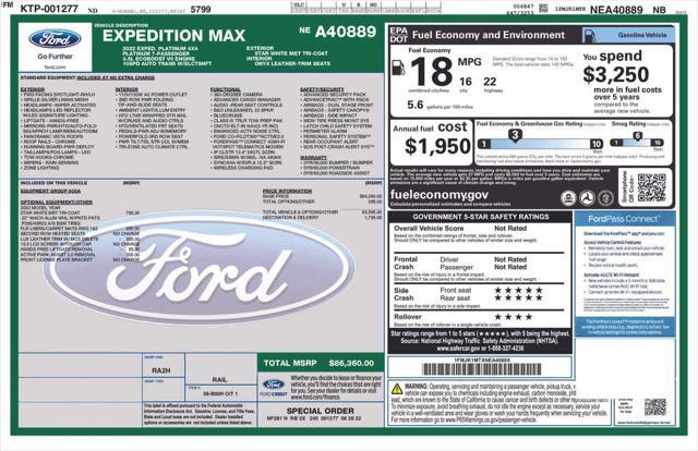 used 2022 Ford Expedition Max car, priced at $51,991
