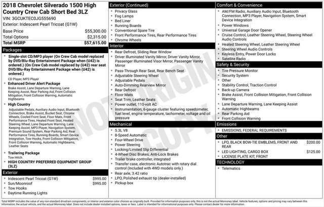 used 2018 Chevrolet Silverado 1500 car, priced at $31,998