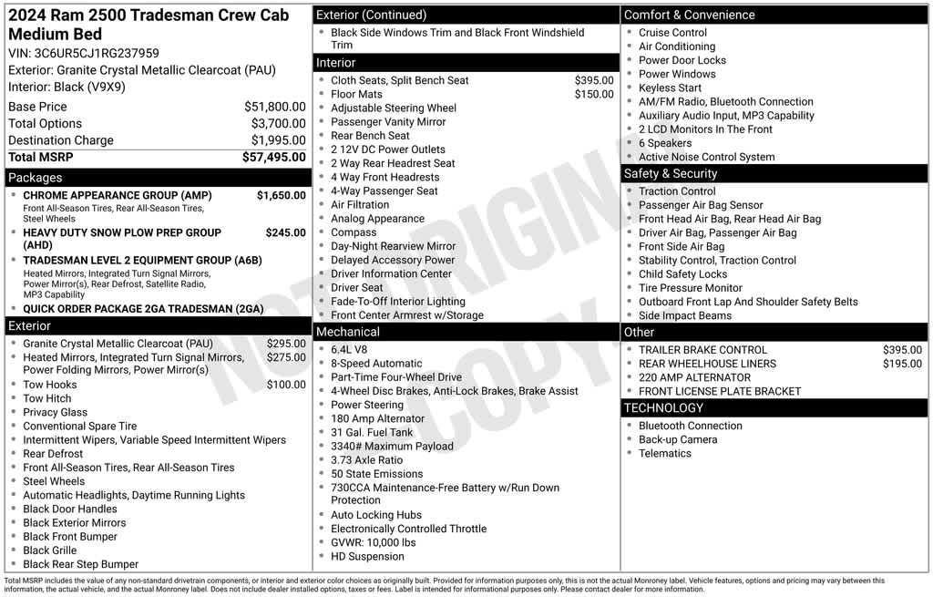 used 2024 Ram 2500 car, priced at $45,869