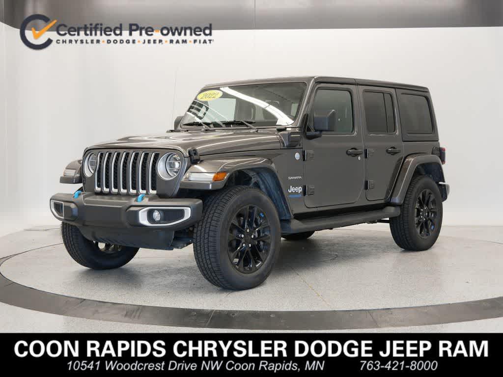 used 2022 Jeep Wrangler Unlimited 4xe car, priced at $33,987