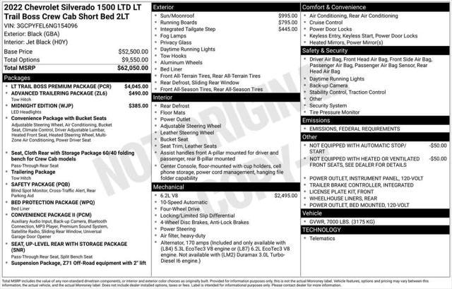 used 2022 Chevrolet Silverado 1500 car, priced at $38,488