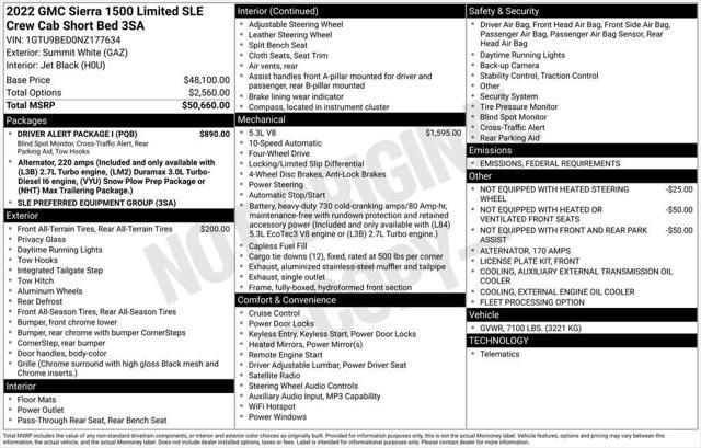 used 2022 GMC Sierra 1500 car, priced at $34,987