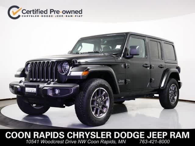 used 2021 Jeep Wrangler Unlimited car, priced at $28,124