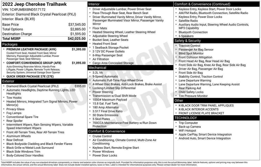 used 2022 Jeep Cherokee car, priced at $28,741