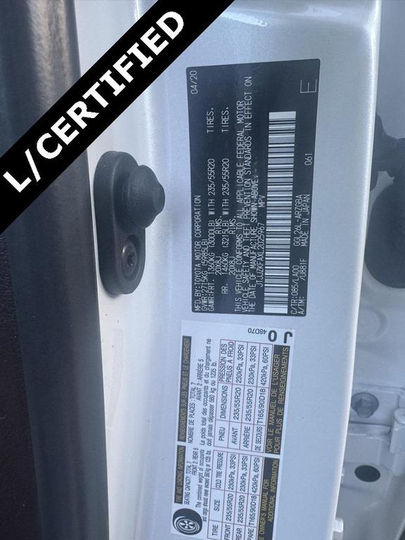 used 2020 Lexus RX 350L car, priced at $39,488