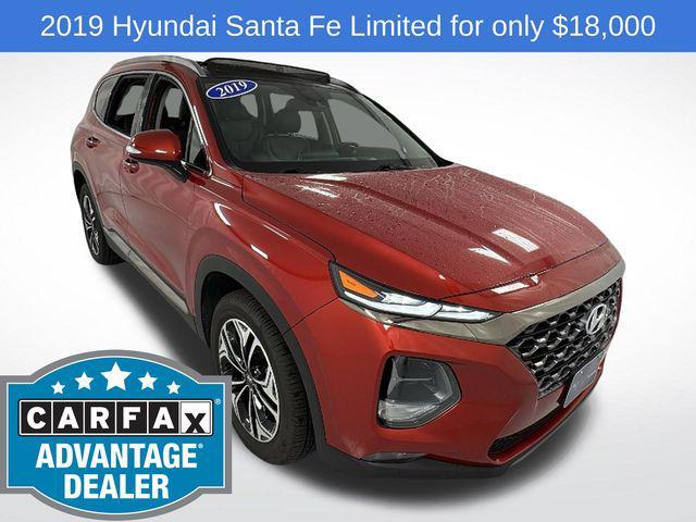 used 2019 Hyundai Santa Fe car, priced at $18,000