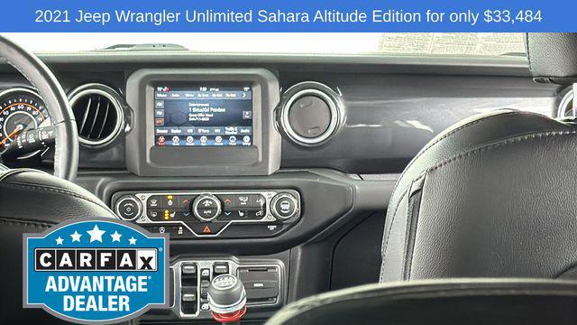 used 2021 Jeep Wrangler Unlimited car, priced at $33,484