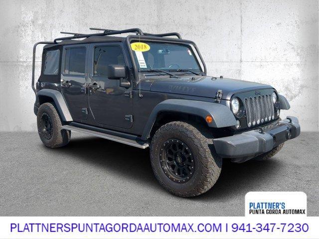 used 2018 Jeep Wrangler JK Unlimited car, priced at $21,764