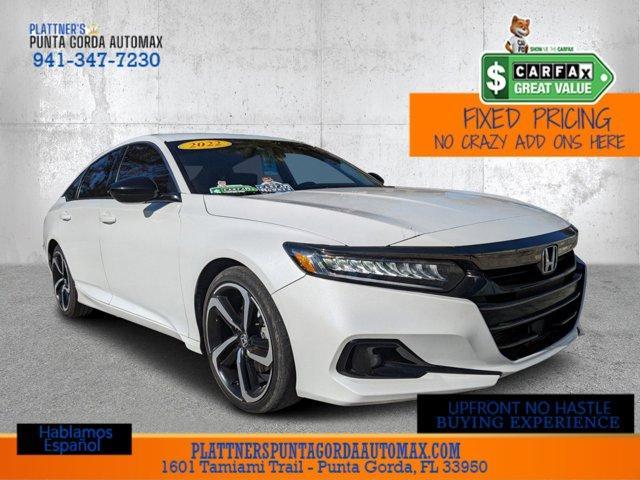 used 2022 Honda Accord car, priced at $25,777