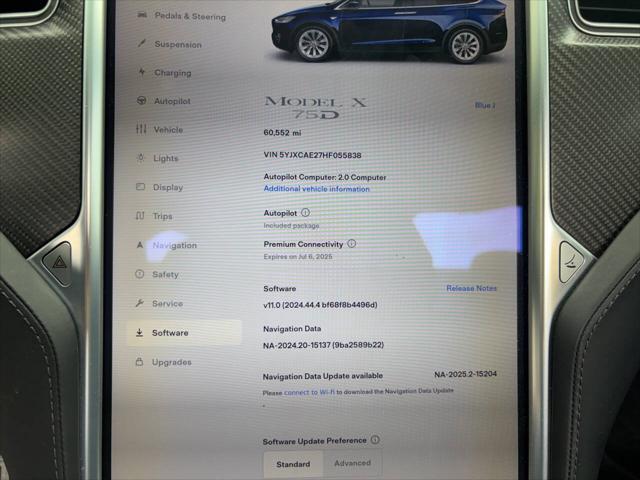 used 2017 Tesla Model X car, priced at $28,995