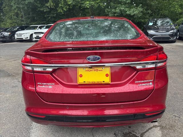 used 2018 Ford Fusion Hybrid car, priced at $11,995