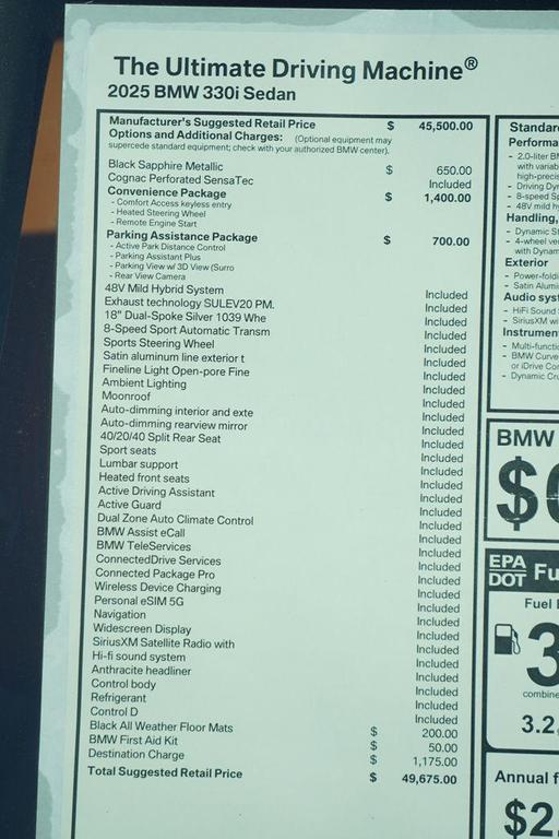 used 2025 BMW 330 car, priced at $41,600
