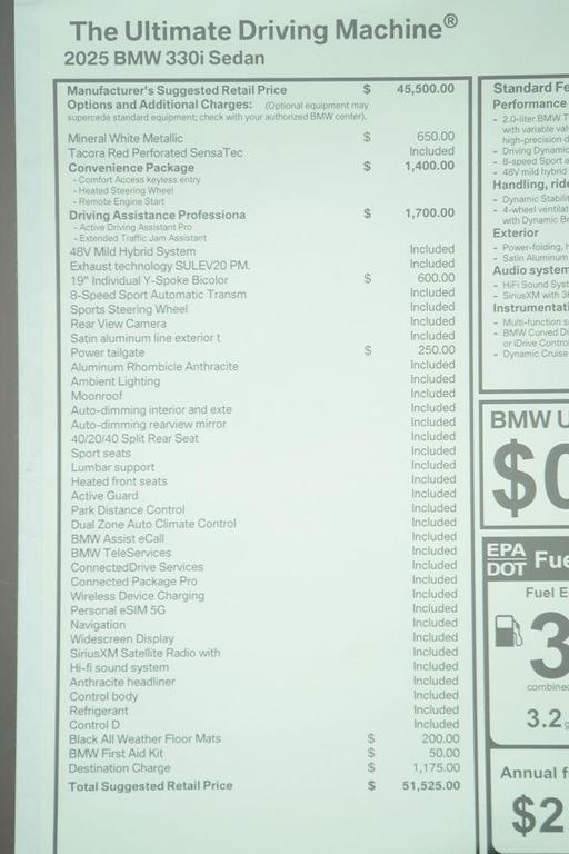 used 2025 BMW 330 car, priced at $42,775