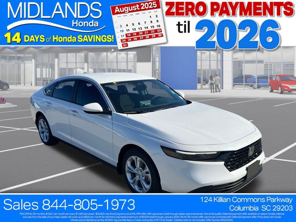 new 2025 Honda Accord car, priced at $28,804