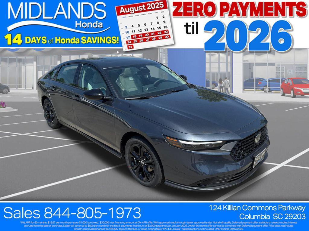 new 2025 Honda Accord car, priced at $30,390