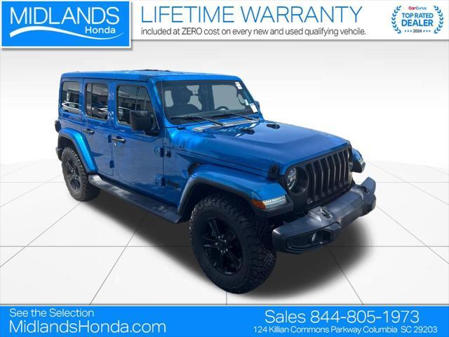 used 2021 Jeep Wrangler Unlimited car, priced at $31,855