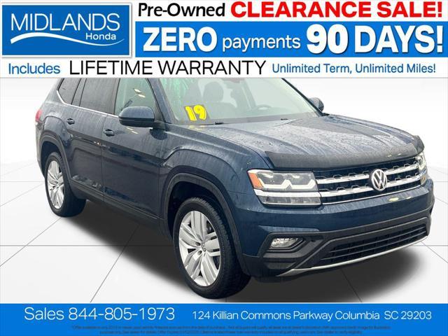 used 2019 Volkswagen Atlas car, priced at $22,707