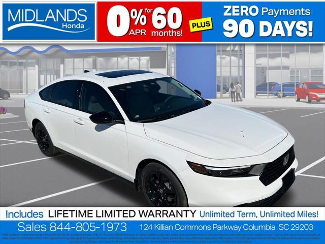 new 2025 Honda Accord car, priced at $30,821