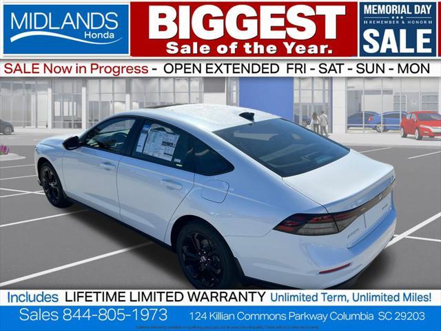 new 2025 Honda Accord car, priced at $30,821