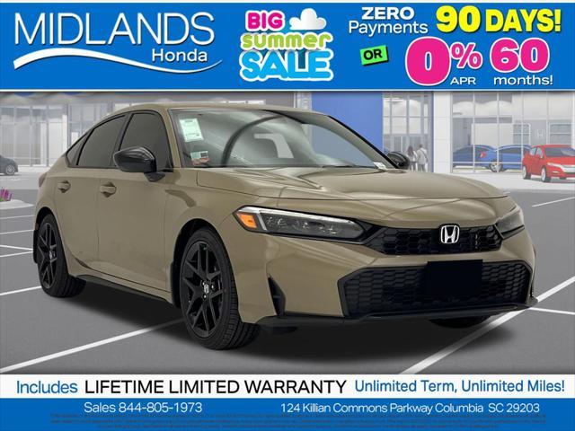 new 2025 Honda Civic car, priced at $27,859