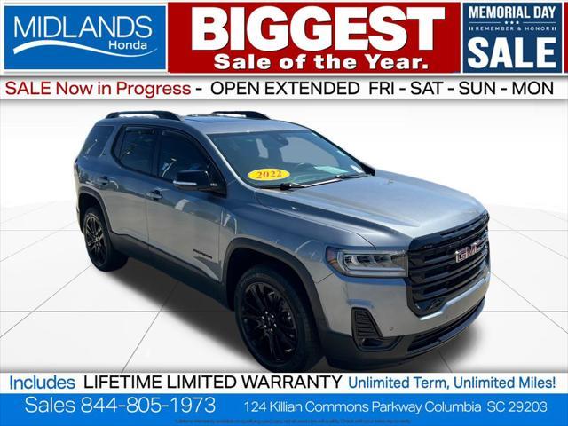 used 2022 GMC Acadia car, priced at $29,391