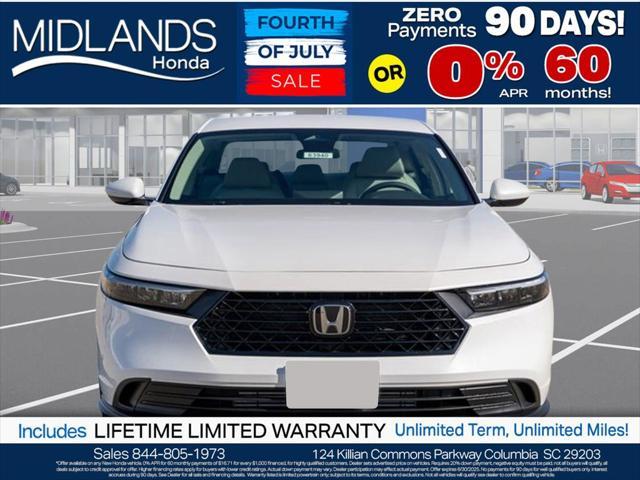 new 2025 Honda Accord car, priced at $28,804