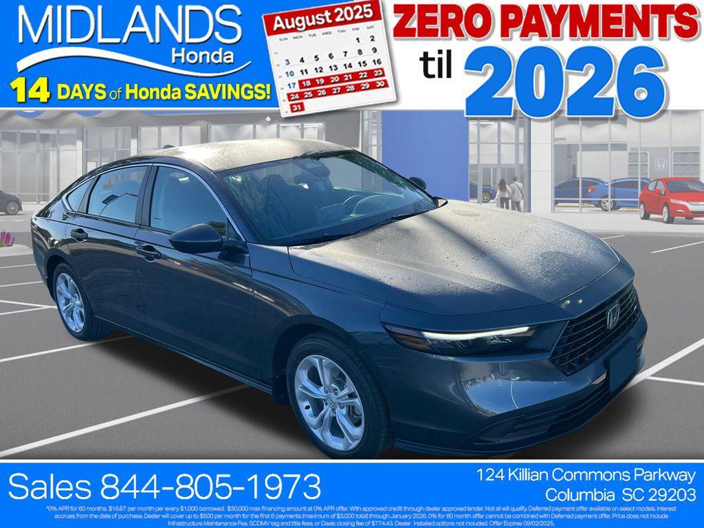 new 2025 Honda Accord car, priced at $28,373