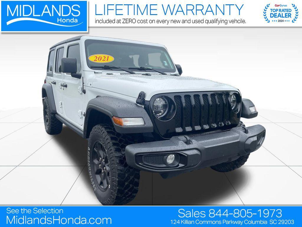 used 2021 Jeep Wrangler car, priced at $27,957