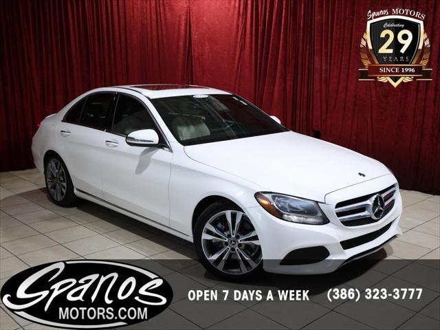 used 2018 Mercedes-Benz C-Class car, priced at $17,860