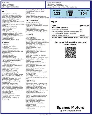 used 2024 Volkswagen ID.4 car, priced at $19,950