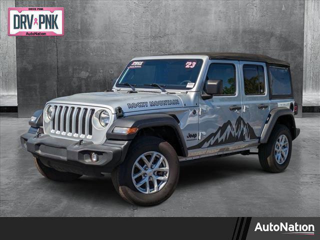 used 2023 Jeep Wrangler car, priced at $29,395