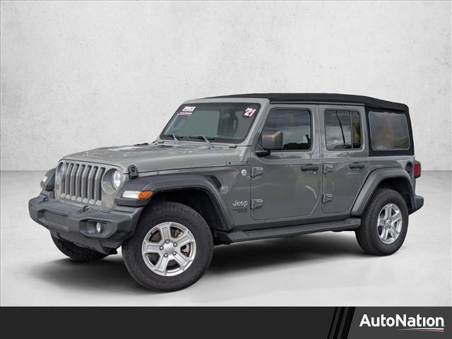 used 2021 Jeep Wrangler Unlimited car, priced at $20,395