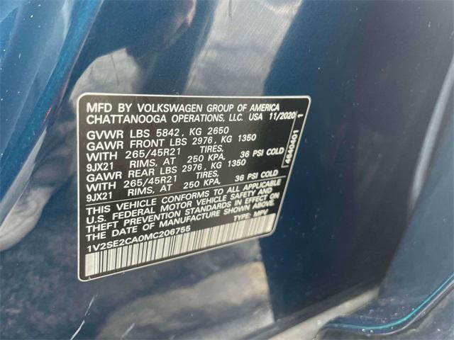 used 2021 Volkswagen Atlas Cross Sport car, priced at $31,980