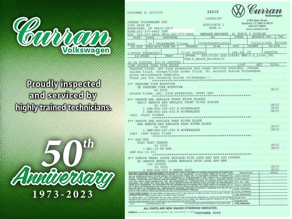 used 2022 Volkswagen Tiguan car, priced at $23,826