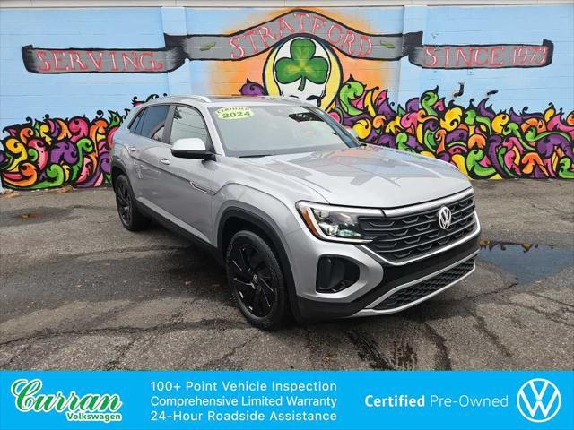 used 2024 Volkswagen Atlas Cross Sport car, priced at $36,187