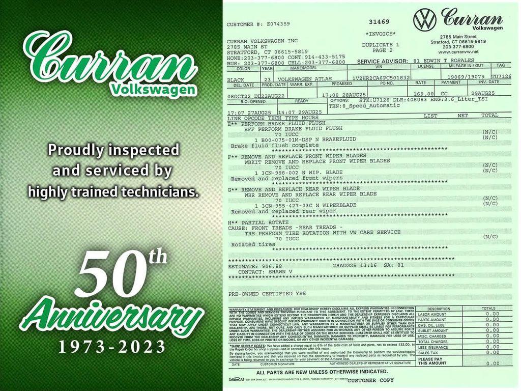 used 2023 Volkswagen Atlas car, priced at $33,299