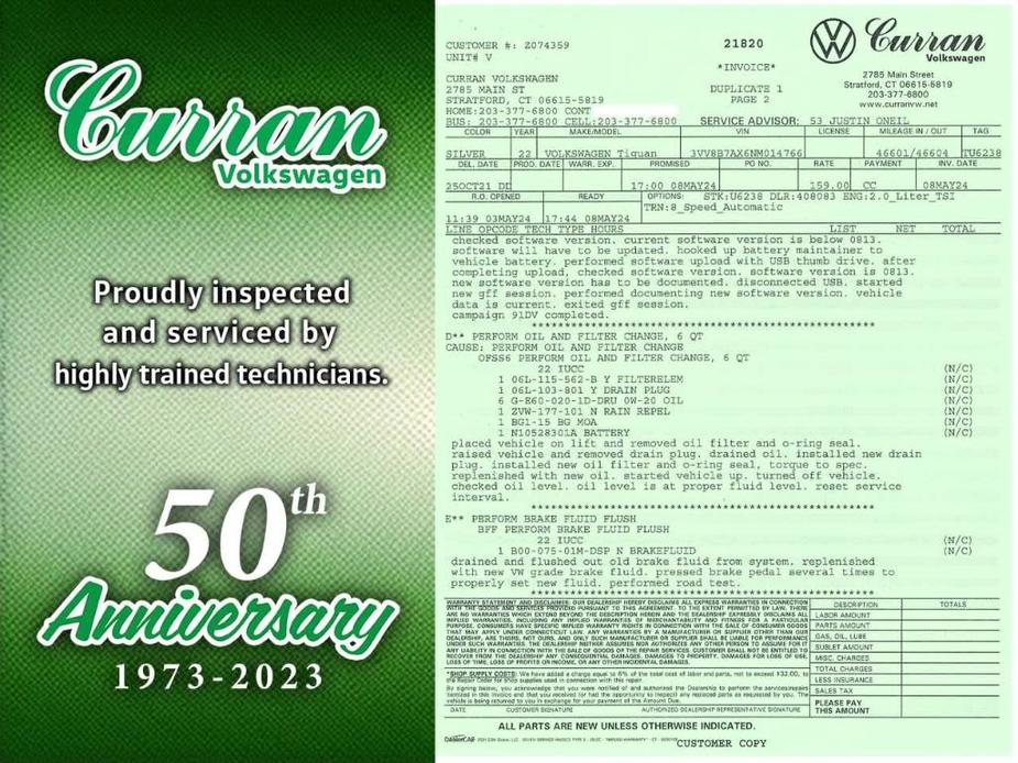 used 2022 Volkswagen Tiguan car, priced at $25,589