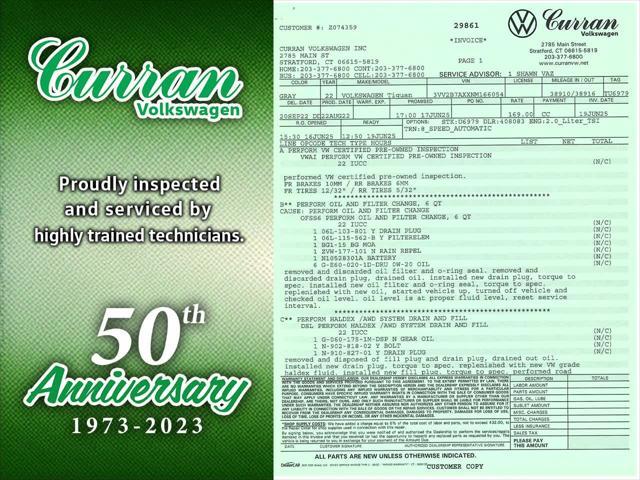 used 2022 Volkswagen Tiguan car, priced at $24,955
