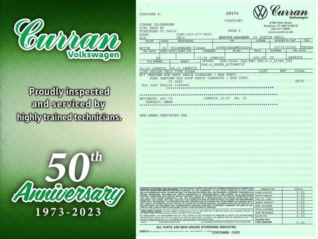 used 2022 Volkswagen Tiguan car, priced at $26,684